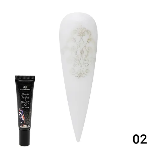 Gel Vopsea pentru Pictura Chinezeasca si stamping cu shimmer 8 ml, Painting Stamping 02, TPO Free