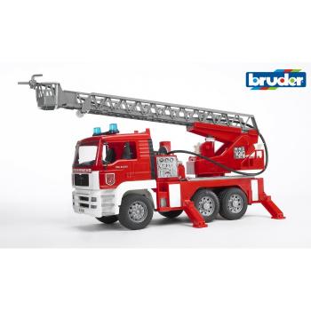 Mașină de pompieri Bruder 02771 MAN TGA, cu scarătelescopică, pompă, lumini și sunete 1:16