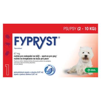 FYPRYST Spot-on pre psov  2-10 kg 0.67 ml 1 pipeta