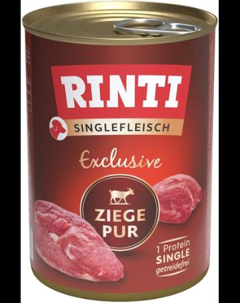 RINTI Singlefleisch Exclusive Goat Pure hrana monoproteina pentru caini 400 g capra