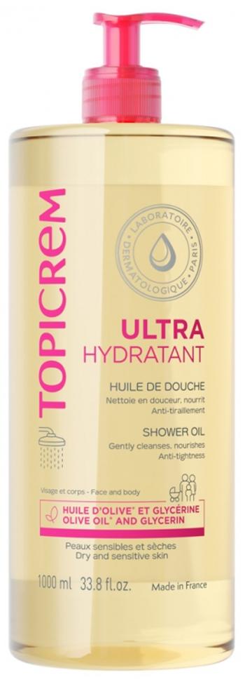 Topicrem Ulei de duș delicat, ideal pentru pielea uscată și sensibilă Ultra-Hydrating (Shower Oil) 1000 ml