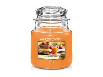 Yankee Candle Lumânare aromatica Classic medie Farm Fresh Peach 411 g