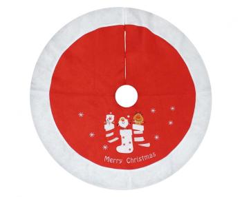 Karácsonyfa szőnyeg - piros 80 cm