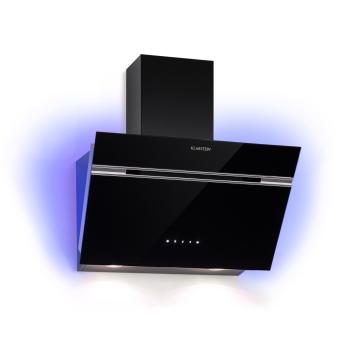 Klarstein Alina, hotă, 60 cm, 600 m³/h, display LED, lumină, neagră