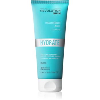 Revolution Skincare Hydrate Hyaluronic Acid gel crema restorativ pentru curatare delicata 200 ml