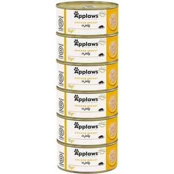 Applaws konzerva Cat Jelly Kuřecí prsa 6 × 70 g  (5060481899673)