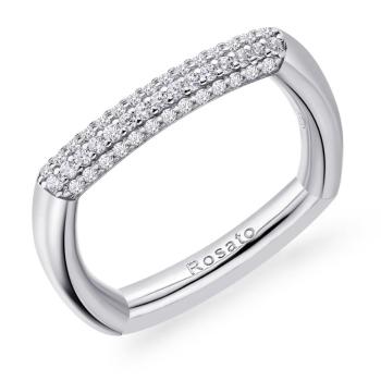 Rosato Inel argintiu elegant cu pietre de zircon Bianca RZBI31 54 mm