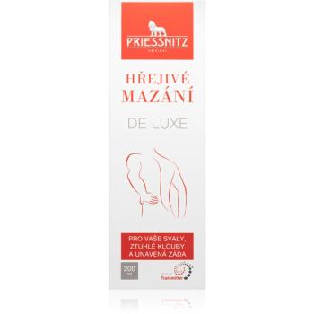 Priessnitz DeLuxe crema pentru masaj cu efect termogen 200 ml