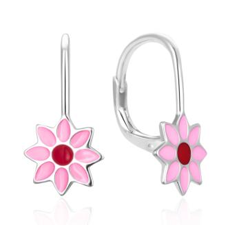 Agato Cercei lungi din argint Floare AGT-E055L