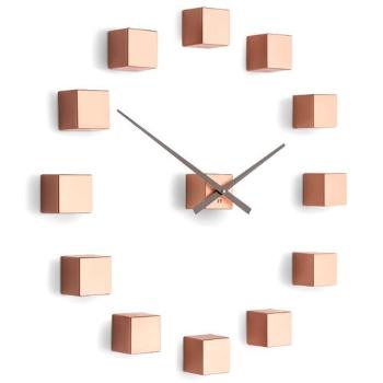 Ceas de design Future Time FT3000CO Cubic copper, autoadeziv, diam. 50 cm