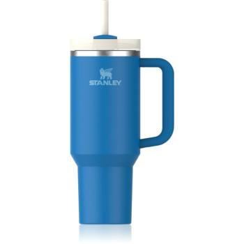 Stanley Quencher H2.O FlowState™ Tumbler pahar din oțel inoxidabil cu pai mare Azure 1180 ml