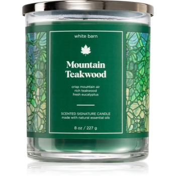 Bath & Body Works Mountain Teakwood lumânare parfumată 227 g