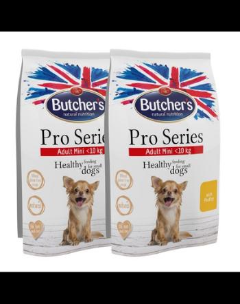 BUTCHER'S ProSeries Dog Dry cu pui 2x800 g hrana caini talie mica