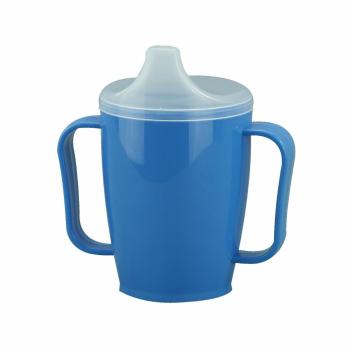 Cană cu două capace 250 ml, albastru, albastru