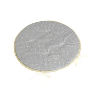 Bellatex Pernă de scaun Adéla rotundă netedăFloare răsărită gri 40 x 40 cm
