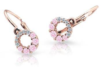 Cutie Jewellery Cercei pentru copii din aur roz C2154-10-X-4 roz