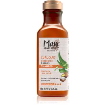 Maui Moisture Curl Quench + Coconut Oil sampon hullámos és göndör hajra 385 ml