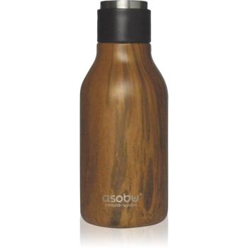 Asobu Urban sticlă termos culoare Wood 460 ml