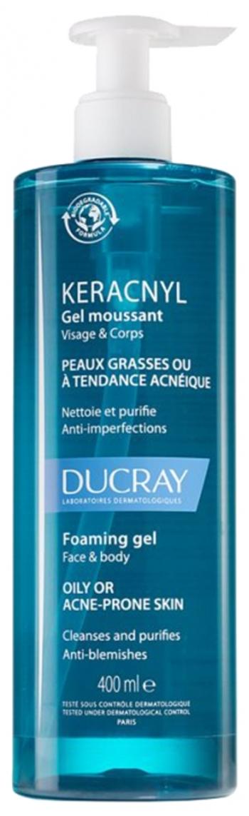 Ducray Gel facial de curățare Keracnyl (Gel Cleanser) 400 ml