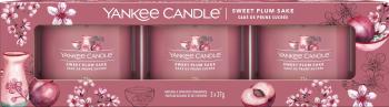 Gyertya YANKEE CANDLE Sweet Plum Sake Set Sampler 3× 37 g