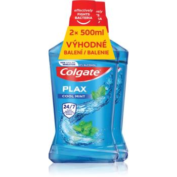 Colgate Plax Cool Mint apă de gură pe bază de plante 2x500 ml