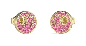 Guess Cercei placați cu aur cu zirconiu fuchsia Blooming Summer JUBE05228JWYGPKT/U