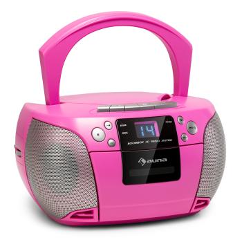 Auna Harper, radio CD, CD player, bluetooth, casete, FM, AUX, USB