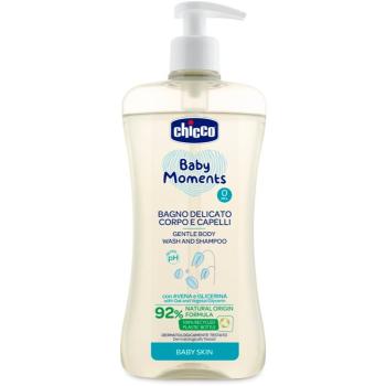 Chicco Baby Moments sampon pentru copii cu o textura usoara de par si de corp 500 ml