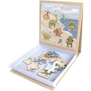 FILIBABBA Magnetic Game Dino Beach Puzzle placă magnetică 1 buc