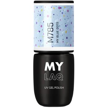 MYLAQ UV Gel Polish lac de unghii sub forma de gel culoare My Blue Dots 5 ml