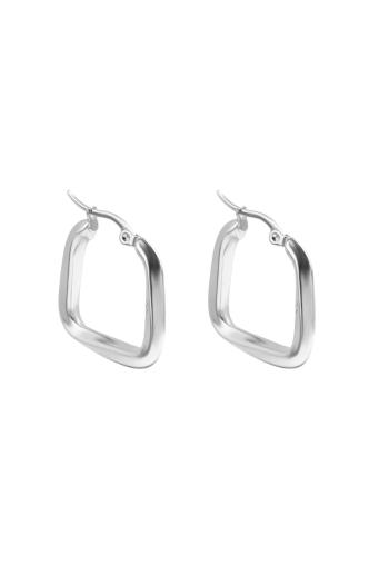 Marc Malone Cercei moderni din oțel Kate Silver Earrings MCE250267S