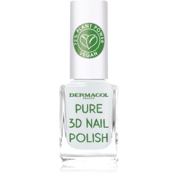 Dermacol Pure 3D lac de unghii culoare 02 Absolute White 11 ml