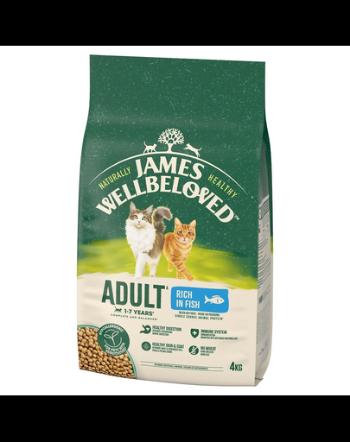 JAMES WELLBELOVED Adult 4 kg hrana cu peste pentru pisici adulte 1-7 ani