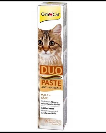 GIMCAT Duo Paste Anti-Hairball Malt&amp;Cheese 50 g pasta antibezoare pisici