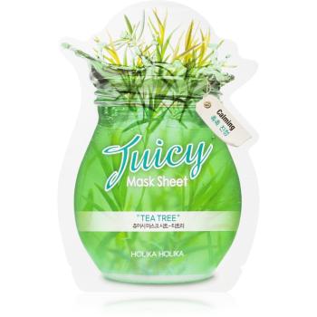 Holika Holika Juicy Mask Sheet Tea Tree masca pentru celule impotriva imperfectiunilor pielii cauzate de acnee 20 ml