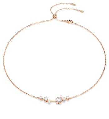 Swarovski Colier placat cu aur cu perle de cristal și zirconi Constella 5729504