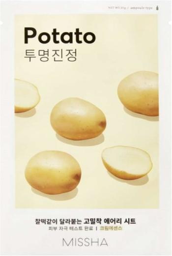 Missha Mască de față iluminatoare Potato (Airy Fit Sheet Mask) 19 g