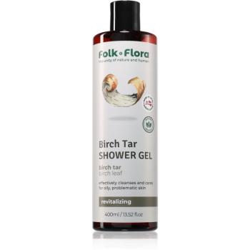 Folk & Flora Birch Tar gel de dus hranitor 400 ml