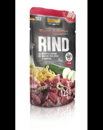 BELCANDO Finest Selection hrana umeda pentru caini, cu vita, taitei de casa si dovlecei, 125 g