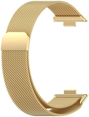 4wrist Curea milaneză pentru Huawei Fit 3 - Milanese Loop Gold