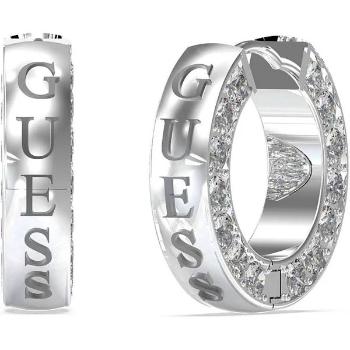 Guess Cercei rotunzi moderni din oțel cu cristale Circle Lights JUBE03160JWRHT/U