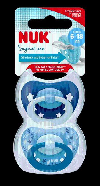 NUK Cumlík Signature 6-18m 2 ks