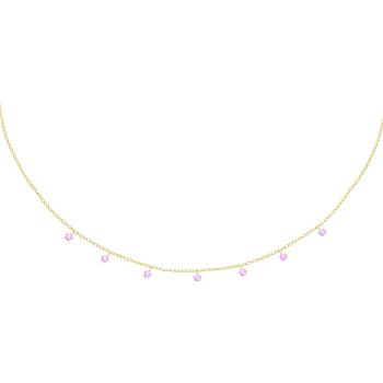 La Petite Story Colier placat cu aur cu pandantive Silver LPS10AWV37
