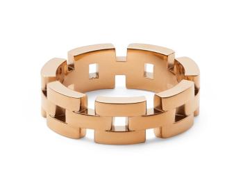 Daniel Wellington Inel fashion, placat cu aur 3-Link DW0040096 52 mm