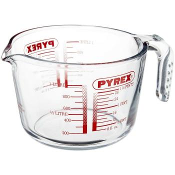 Pahar de măsurare din sticlă Pyrex 1 l, 16 x 11 cm, 1000 ml