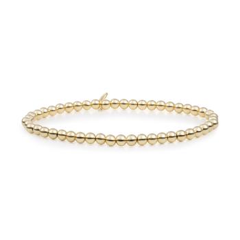 Sparkling Jewels Brățară cu bile placată cu aur pentru femei Saturn SB-G-4MM-ADD