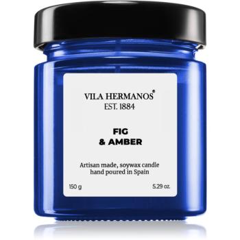 Vila Hermanos Apothecary Cobalt Blue Fig & Amber lumânare parfumată 150 g