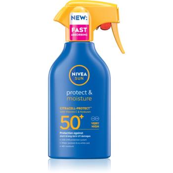 Nivea SUN Protect & Moisture spray autobronzant hidratant SPF 50+ 270 ml
