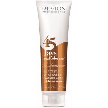 Revlon Professional Șampon și balsam pentru nuanțe intense de cupru îndrăznețe 45 days total color care (Shampoo & Conditioner Intense Coppers) 275 ml