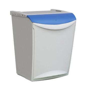 Coș de gunoi Denox Ekosystem pentru deșeurisortate 25 l, albastru - hârtie, albastru